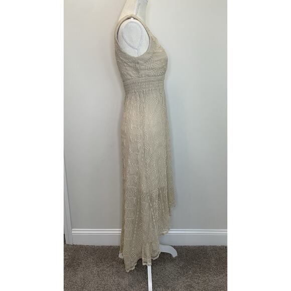 Cottagecore 4 Fairy Coquette Romantic Lace Dress Boho Bridal Prairie Angel - Picture 4 of 12